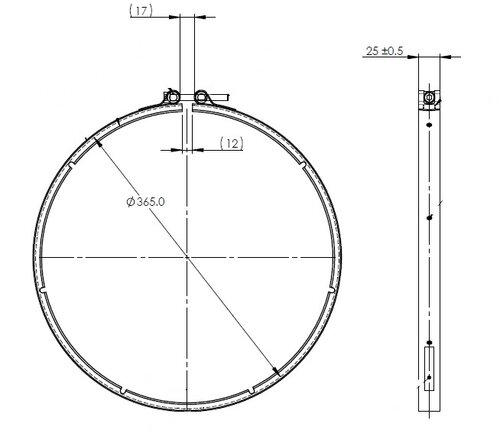 Dinex Exhaust Clamp 82809 - image 1 of 1