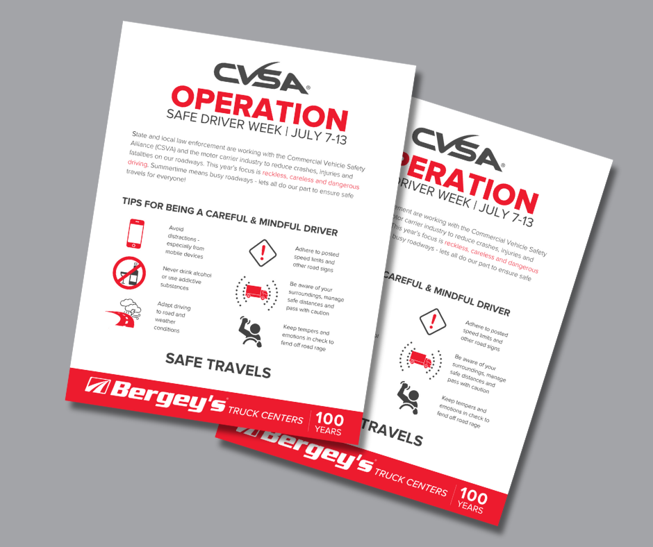 CSVA Operation Safe Driver Week Tips